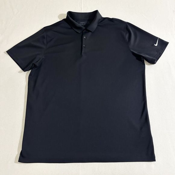 Nike Mens Dri-Fit Golf Polo Top Black Size X-Large Standard fit - Picture 1 of 7